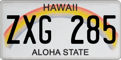 HI license plate ZXG285