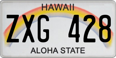 HI license plate ZXG428