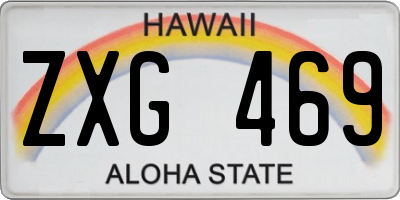 HI license plate ZXG469