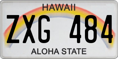 HI license plate ZXG484