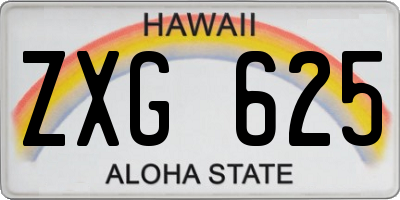 HI license plate ZXG625