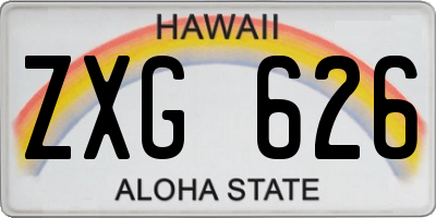 HI license plate ZXG626
