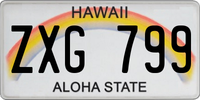 HI license plate ZXG799