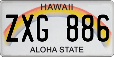 HI license plate ZXG886