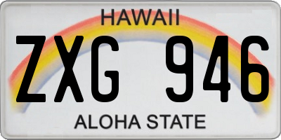 HI license plate ZXG946