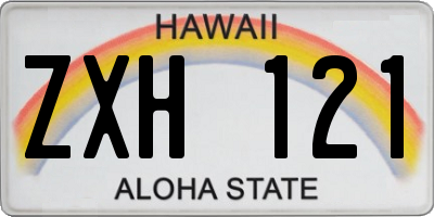 HI license plate ZXH121