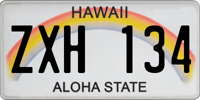 HI license plate ZXH134