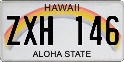 HI license plate ZXH146