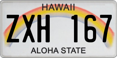 HI license plate ZXH167