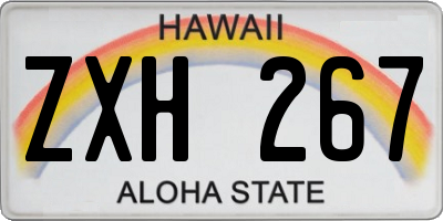 HI license plate ZXH267