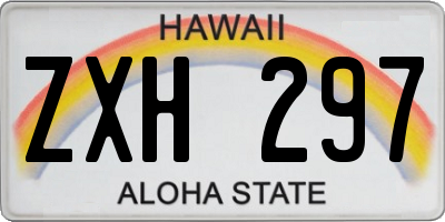 HI license plate ZXH297