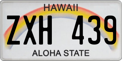 HI license plate ZXH439