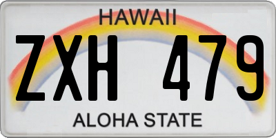 HI license plate ZXH479