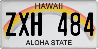 HI license plate ZXH484