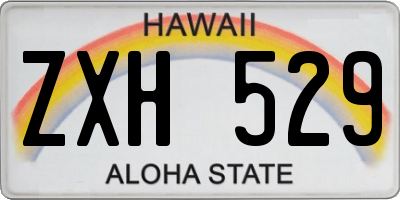 HI license plate ZXH529