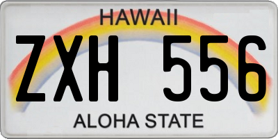 HI license plate ZXH556