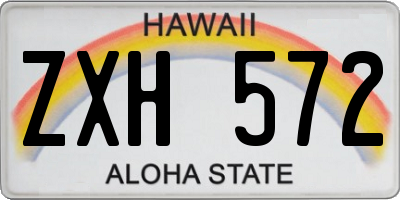 HI license plate ZXH572