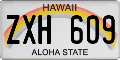 HI license plate ZXH609