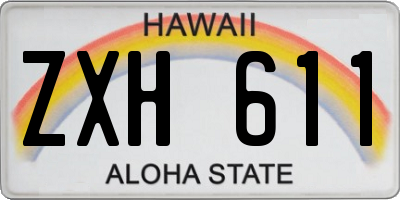 HI license plate ZXH611