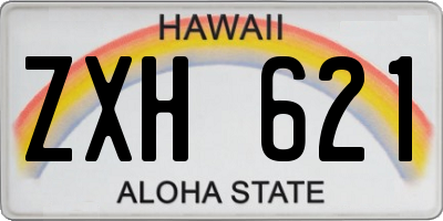 HI license plate ZXH621