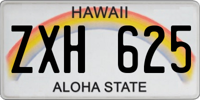 HI license plate ZXH625