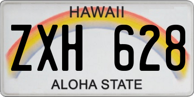 HI license plate ZXH628
