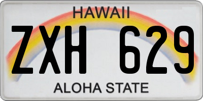 HI license plate ZXH629