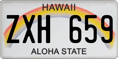 HI license plate ZXH659