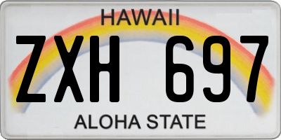 HI license plate ZXH697