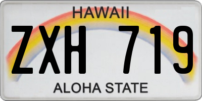 HI license plate ZXH719