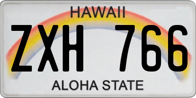 HI license plate ZXH766