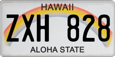 HI license plate ZXH828