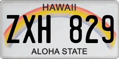 HI license plate ZXH829
