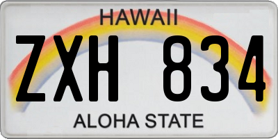 HI license plate ZXH834