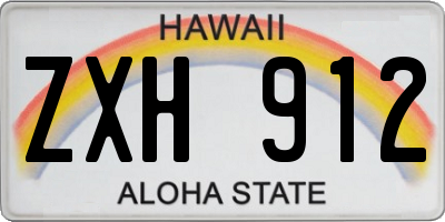 HI license plate ZXH912