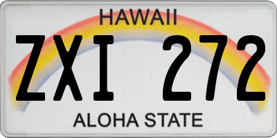 HI license plate ZXI272
