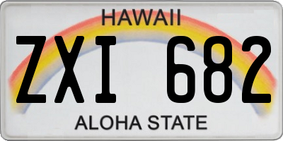 HI license plate ZXI682