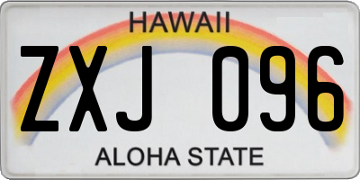 HI license plate ZXJ096