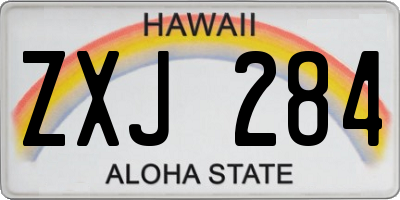 HI license plate ZXJ284