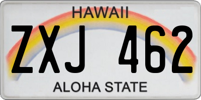 HI license plate ZXJ462