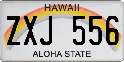 HI license plate ZXJ556
