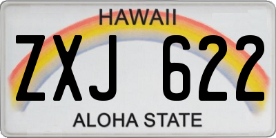 HI license plate ZXJ622