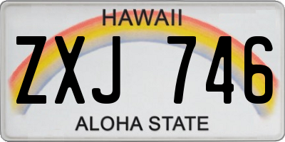HI license plate ZXJ746
