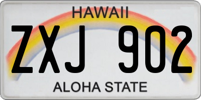 HI license plate ZXJ902