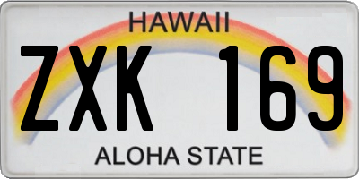 HI license plate ZXK169
