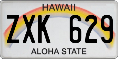 HI license plate ZXK629