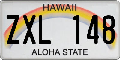 HI license plate ZXL148