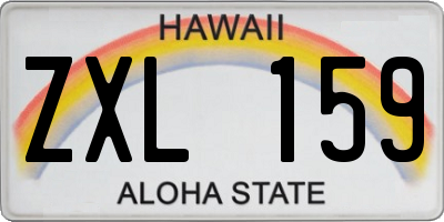 HI license plate ZXL159