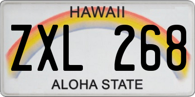 HI license plate ZXL268