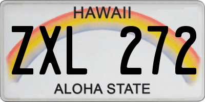 HI license plate ZXL272